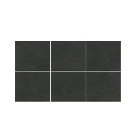 Grit Emlyn Black Vitrified Tile 8×8 Inch | Matt Finish Floor & Wall Tile