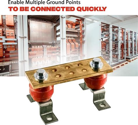 VNInfinitequality Copper Bus Bar - 6 Ground Bar - Grounding Kit - India ...