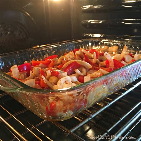 Easy Oven-Baked Chicken Fajitas - Sweet Little Bluebird