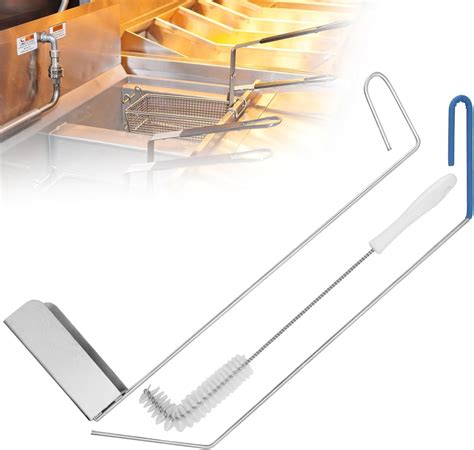 Amazon.com: Fryer Cleaning Tools 3 Piece Set, L Shaped Fryer Cleaning ...