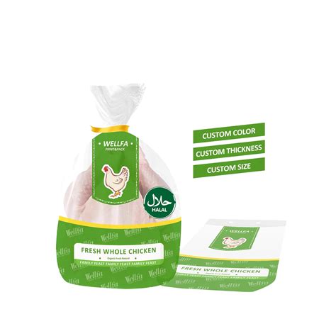 Chicken Packaging Plastics:Custom Plastic Shrink Bag Roasted Frozen ...