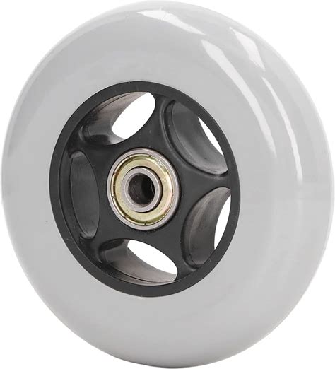 Amazon.co.jp: ANSNOW Wheelchair Wheels, Walker Tires, Rubber Stable Rolling Gray Heavy Duty ...