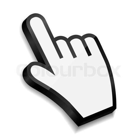 Mouse hand cursor vector illustration | Stock vector | Colourbox