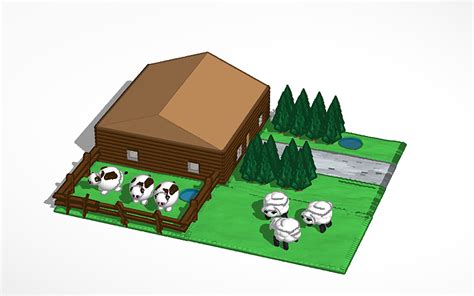 3D design Country house and Farm - Tinkercad