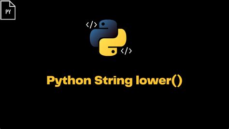 Image result for String Lower Python