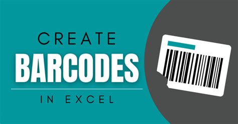 Image result for Creating Barcodes in Excel