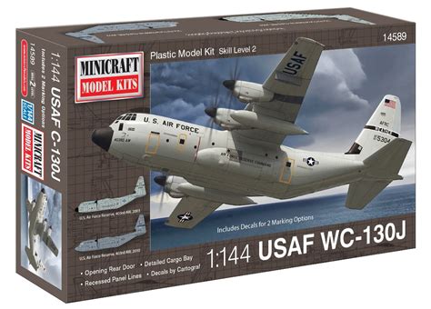 Minicraft C-130J USAF with 2 Marking Options Model Kit, 1/144 Scale ...