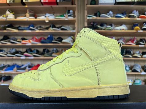 レディース NIKE 6.0 WMNS DUNK HIGH "YELLOW" 23.5cm | USED SNEAKERS KAI