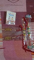 DishanKart Pack of 4 Rakhi for Brother, Men with Roli Chawal Greeting ...