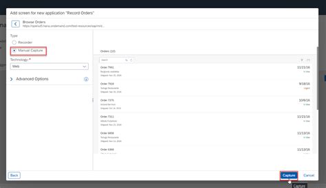 Capture Orders Management Web Application | SAP Tutorials