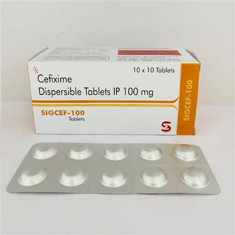 SIGCEF-100 Tablets Sigmus Biotech Pvt. Ltd