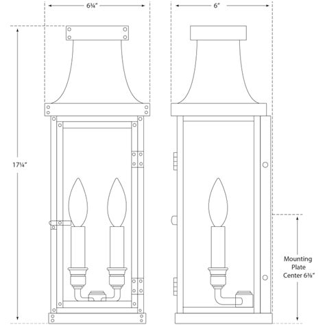 Bedford 3/4 Lantern Outdoor Wall - Visual Comfort Signature Collection ...