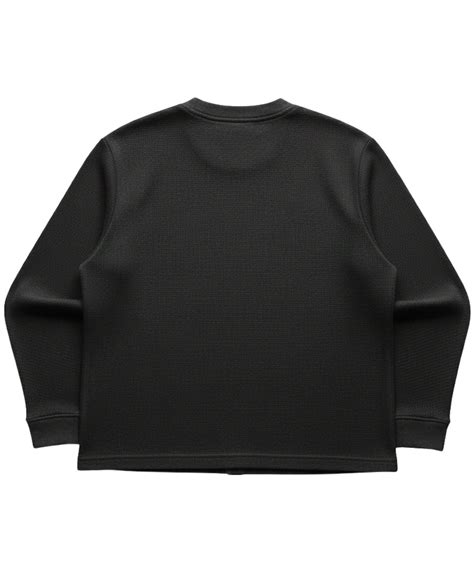 Brat Black Waffle Knit Full Sleeves Tee – Kachumber