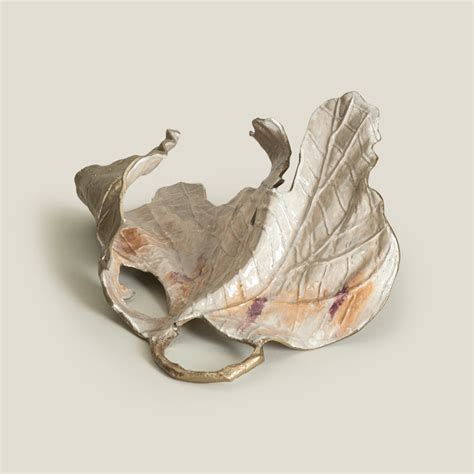 Buy Almeta Handcrafted Brown Aluminum Leaf Decorative Accent Online ...
