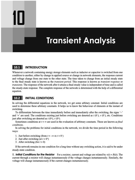 Transient Analysis Examples 的图像结果