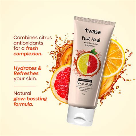 Buy Best Lemon & Grapefruit Facial Cleanser for Oily Skin – Twasa Cosmetics