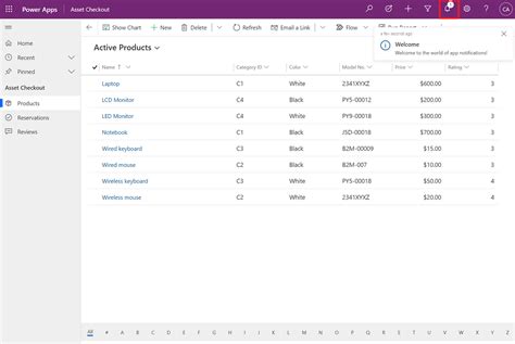 Power Apps Notifications 的图像结果