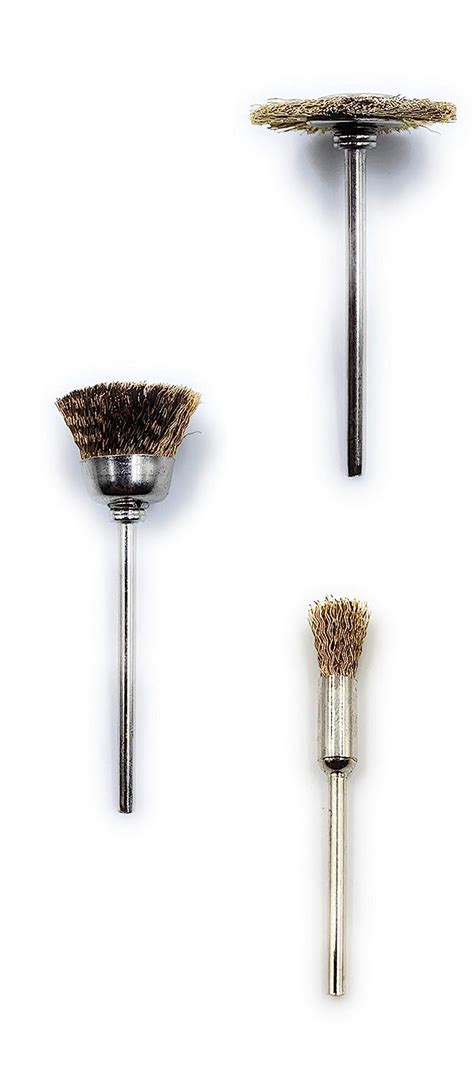 Aone Brass Wire End, Cup & Wheel Brush Pack of 15pcs to Polish,Buff ...