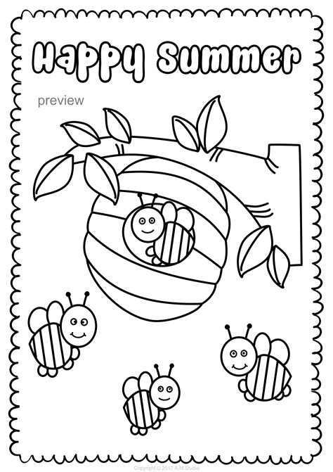 Free Printable Summer Coloring Pages