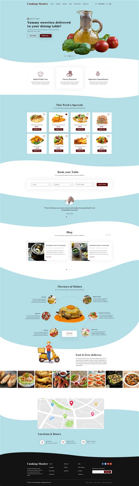 Cooking Master Class WordPress Theme : Culinary Excellence Design