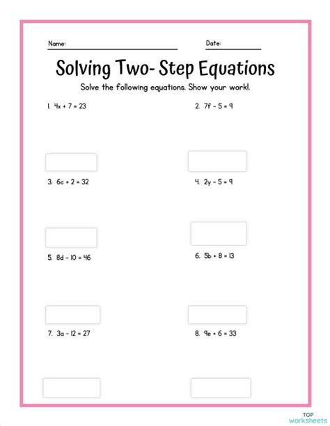 Image result for Solving 2 Step Equations