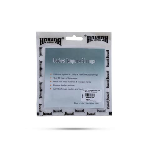 Female Tanpura String Set | Karuna Brand / Coloured Tanpura Strings