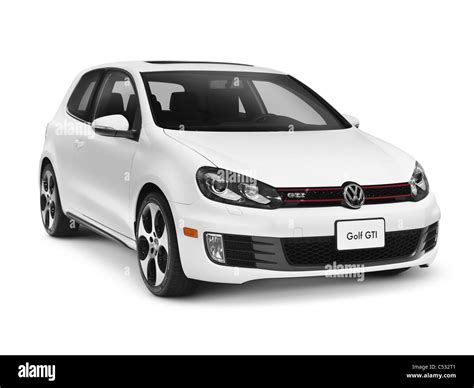 White 2011 Volkswagen Golf GTI. Isolated car with clipping path on Stock Photo: 37562113 - Alamy