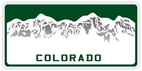 Red Colorado License Plate