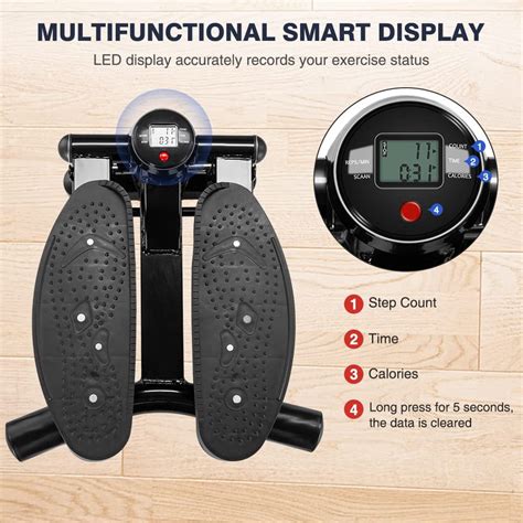 Buy ZaoLinQi Mini Exercise Stepper 330lb, Stair Steppers with Display ...