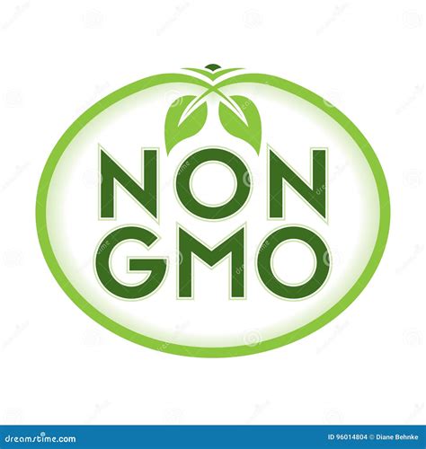 Non GMO Logo Icon Symbol stock vector. Illustration of farm - 96014804