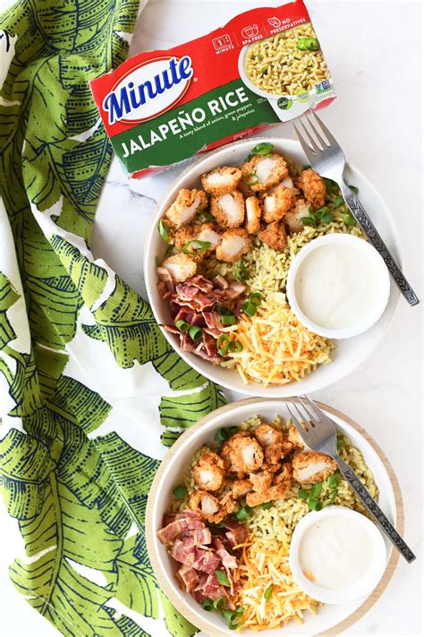 5-Minute Spicy Bacon, Chicken, Ranch Bowl - Sizzling Eats