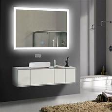 Illuminated Bathroom Mirrors by Led Bathroom Wall Mirror Illuminated Lighted Vanity Mirror Illuminated Bathroom Mirrors