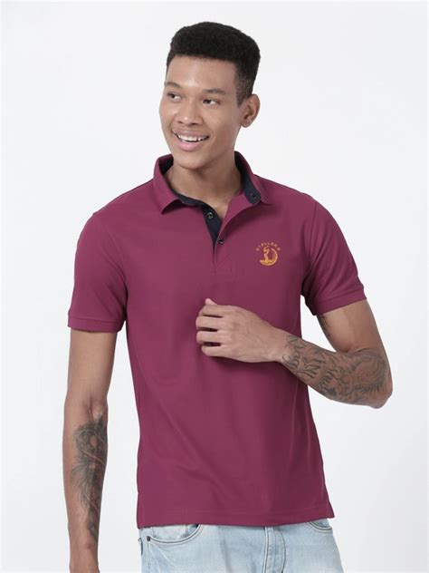 Magenta Golf Polo T-Shirt - Stellers