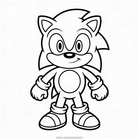 Sonic Easy Drawings | Easy Drawings