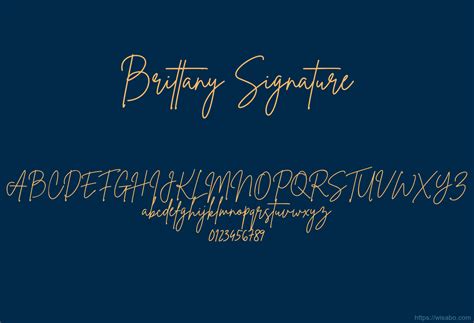Brittany Signature Font Free Download [ttf - otf] | Wisabo Fonts