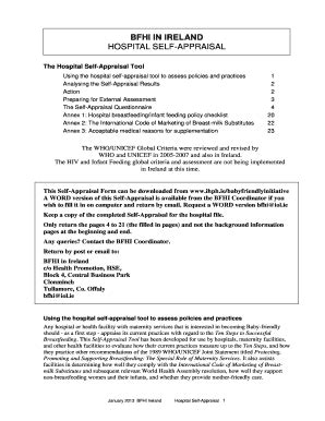 BFHI Self-Appraisal Form - IHPHie - Ihph - Fill and Sign Printable ...