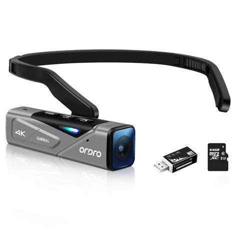 Buy ORDRO 4K Camcorder 60FPS Vlog Camera, Head Mounted Camera, Portable ...