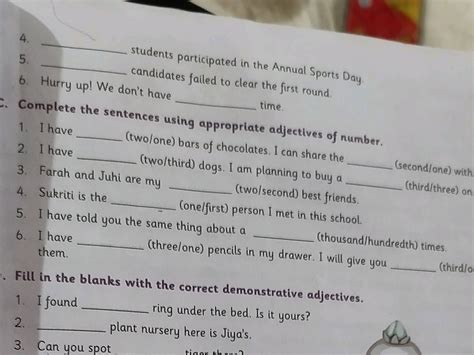 Complete the sentences using appropriate | StudyX