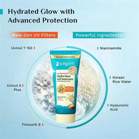 Buy 5% Niacinamide Hydra Glow Gel Sunscreen SPF 50+ PA++++ Online