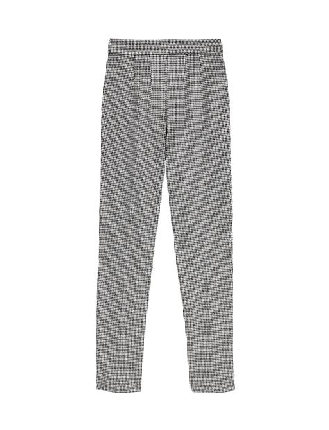 Buy Jersey Checked Slim Fit Ankle Grazer Trousers at Marks & Spencer