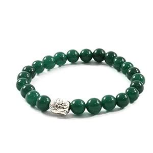 The Gallery Of Gemstones Green Jade Bracelet Adjustable Handmade 22 ...