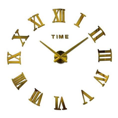 Decorative 3D Wall Clock Roman Digit Model – Vicedeal