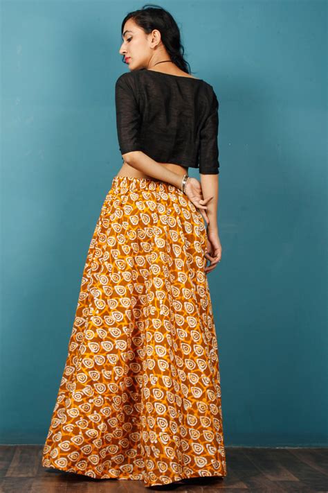 Hand Block Printed Wrap Around Skirts – InduBindu