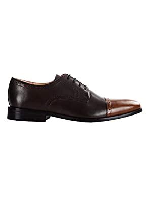 Buy RAPAWALK Men's Brown Leather Halfbrogue Derbys - UK 6.5 at Amazon.in