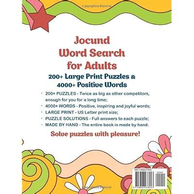 Jocund Word Search for Adults: 200+ Large Print | Ubuy India