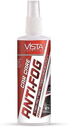 Vista Auto Care Anti Fog Demister 250ml | Anti-Fog Spray for Windscreen ...