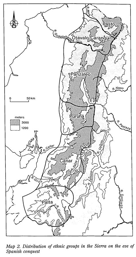 MAP 2. DISTRIBUTION OF ETHNIC GROUPS OF THE SIERRA ON THE EVE OF ...