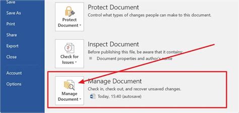 Image result for Document Recovery Word
