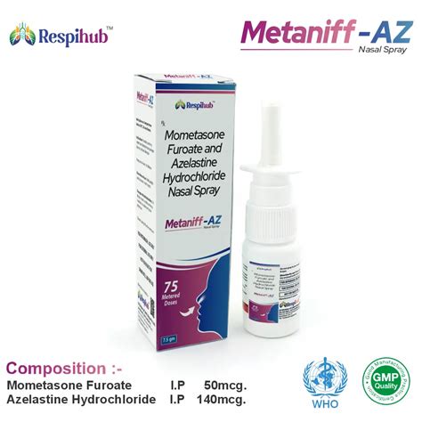Mometasone Furoate (50mcg) + Azelastine Hydrochloride (140mcg) Nasal ...