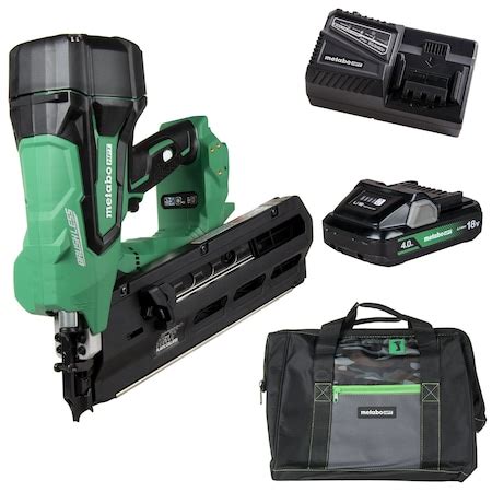 Metabo Hpt 18V MV Cordless 21 Degree 3-1/2in Plastic Strip Framing ...